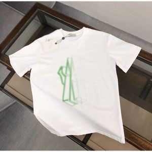 T-shirt da uomo firmata modello camicia da uomo e da donna alla moda con stampa di lettere alla moda girocollo T-shirt da uomo a maniche corte in bianco e nero top M-4XL