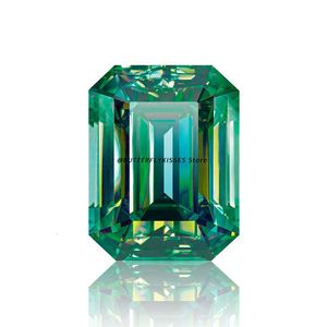 Butterflykiss Loose Gemstones Emerald Cut 0512 D 컬러 VVS1 실험실 다이아몬드 패스 테스터 GRA 인증서 선물 240106