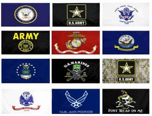 Bandiera dell'esercito americano USMC 13 stili Commercio all'ingrosso diretto della fabbrica 3x5Fts 90x150 cm Teschio Gadsden Camo Army Banner US Marines WWA1242388827