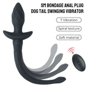 Wibratory dla psów dla kobiet wtyczki analne mężczyźni gejowskie wtyczki tyłka aniamalne Dildos Automatyczne huśtawka zabawki erotyczne gry seksualne dorośli 240106