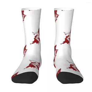 Men's Socks Isle Of Man Races Harajuku High Quality Stockings All Season Long Accessories For Unisex Christmas Gifts