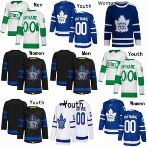 Maglie da hockey Toronto''maple''leafs''maple 16 Mitchell Marner 88 William Nylander 34 Auston Matthews 91 Tavares 58 Bunting 56 Gustafsson 44