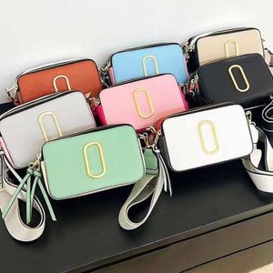 9 Gün Teslimat Tasarımcı Çanta Anlık Görüntü Çok renkli Kamera Çanta Klasikleri Mini Mark Bag Çanta Kadınları Geniş Kayış Omuz Çantası Lüks Deri Flash Strap High Te