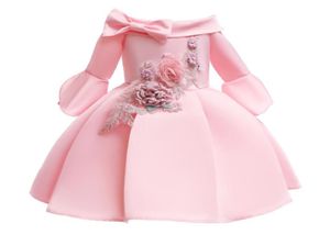 210 Years Little Girls Wedding Party Princess Summer Flower Pattern Tutu Dress for Girl Baby Children Ball Gown Costumes2277907