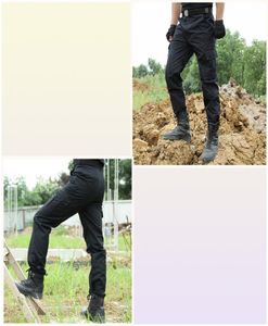 Calça cargo preta estilo masculino, calça tática casual, calça fina de trabalho, calça de segurança do exército, macacão 9482112