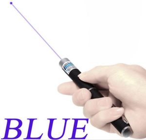 Blue Light Laser Pen 5MW 405 NM Wskaźnik laserowy Pen Belka do SOS Montaż nocne nauczanie Pakiet Pakiet opp. 10P8965581