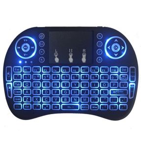 Mini teclado sem fio rii i8 24g inglês teclado de ar sem logotipo controle remoto touchpad para smart android tv box tablet pc3036785