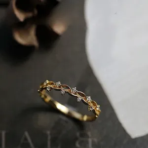 Кольца кластера в японском стиле, роскошный венок, намотка, неправильная форма, регулируемое кольцо, изысканный кулон, женские серебряные украшения