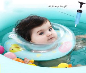 Baby Neck Float Swim Trainer Safety Thickend Newborn Swimming Neck Ring i 024 månader barn spädbarn justerbar dubbelhandstång8061008