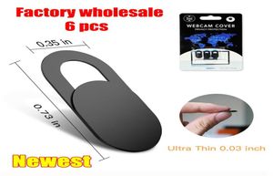 Black White 6 PCS Factory Coster Web Webcam Cover Cover Cover Cover Plastic Cover for Laptop Cover Cover Macro Lens Tablet PC6946636