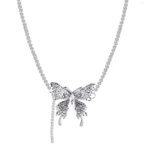 Choker Butterfly Pendant Necklace Trendy Classic Neck Decor for Women Girls Decorations