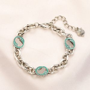 Designer Bracelet Chain Copper Chain Letter Women Retro Silver Wedding Bracelets Bangles Wristband Cuff Chain Gift Jewelry