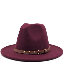 Breda brim hattar kvinnor män ull filt tassel jazz fedora panama stil cowboy trilby party formell klänning hatt stor storlek gul vit a95989871