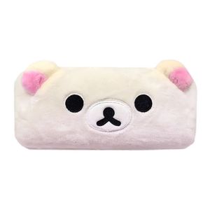 Söt Rilakkuma Plush Glasses Case Box Korilakkuma Kiiroitiningi Kawaii Solglasögon Organisator Fall Anime Eyeglass Spectacle 240106