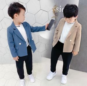 Khaki Kid Boys Blazer Blue Children Passar för outfitkläder Vit Baby Boy Coat Black Kids Jacket för Party T2008208383801