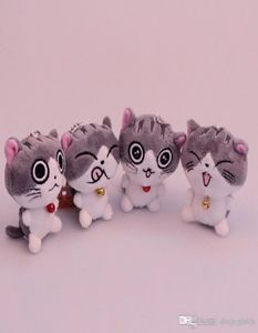 Gato meow coleção queijo gato brinquedos de pelúcia gato dos desenhos animados animais de pelúcia 8cm 10cm para crianças presente de natal casa dec chaveiro9573003