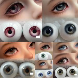 BJD SD Doll Eyes żywica 1012141618 mm DIY Ręcznie robione akcesoria do lalki gałka oczna dla 14 16 18 13 wujka dolca oko 240106