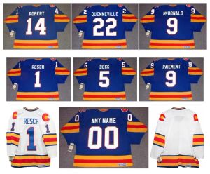 Vintage Rockies Retro Hockey Jersey Colorado GLENN RESCH BARRY BECK LANNY MCDONALD JOEL QUENNEVILLE WILF PAIEMENT RENE ROBERT JOHN WENSINK R