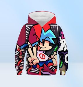 Spelkläder fredag ​​kväll funki pojkar hoodie 3d barns hoodie höst barn kläder för tonåringar anime kläder 22011326235708124