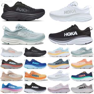 10A Designer Hoka One Running Clifton 9 Hokas Shoes Женские кроссовки большого размера 47 Shifting Sand для мужчин и женщин Bondi 8 Carbon x2 Черно-белые кроссовки на платформе