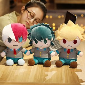 25cm anime benim kahraman akademisi peluş oyuncaklar boku yoh asakura katsuki bakugo çok toooroki yastık karikatür doldurulmuş figür oyuncaklar 240105