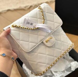 Classic Camellia Letter Sign Women Design Backpackquality Luxury äkta läder