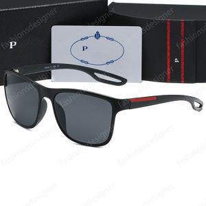 Designer-Sonnenbrille für Herren, polarisierte Sonnenbrille, Sonnenbrille mit quadratischem Rahmen, klassisches Red-Label-Design, trendige Schutzbrille mit Box. Italienische, modische Herren-Sonnenbrille