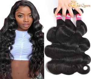 Malezyjska fala ciała Virgin Hair 3 wiązki Untensioned Remy Human Hair Extensations for Women8232561