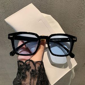 Ganze übergroße einteilige quadratische Frauen-Sonnenbrille 2022 neue Mode Vintage große Schild-Sonnenbrille Männer Hip-Hop-Farbverlaufstöne Y274r