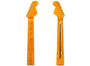 Manico per chitarra elettrica per parti ST Sostituzione tastiera in legno d'acero 22 tasti Gloss2807184