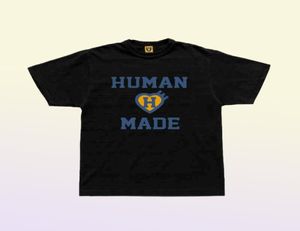 Human Made Swimming Bamboo Cotton Short Sleeved T-Shirt Men's Loose Personality Stor storlek Tide Brand Summer Pure7689852