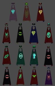 15 stile luminoso costumi a tema cartoon cosplay maschera mantello per bambini più nuovo Glowinthedark masquerade bambino super eroe giocattoli part1879153