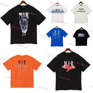 Amri Summer Designer Mens T-Shirts Ink Splash Flow Paints Projektanci pary Miri Shirts krótki rękaw Hip Hop Streetwear Amirs Tees #10 419 509