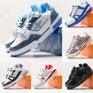 Buty designerskie Sneaker Buty dla mężczyzn buty do biegania trener Buty zewnętrzne Trenery Buty Wysokiej jakości buty platformowe cielę skórzana Abloh nakładki AA3