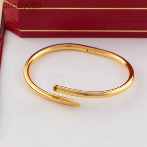 Tasarımcı Tırnak Bilezik Altın Pırlanta Mücevherleri Kadınlar İçin Erkekler Barkın Tüm Elmaslar Paslanmaz Çelik Mücevherat Alerjik Hızlı Renk Tırnakları Tasarımcı Bilezikler 558K