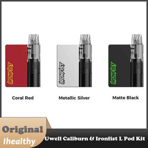 Orijinal Uwell Caliburn Ironfist L Pod Kit 690mAh Pil 16W 2,5ml Boş Kartuş Elektronik Sigara Buharlaştırıcı