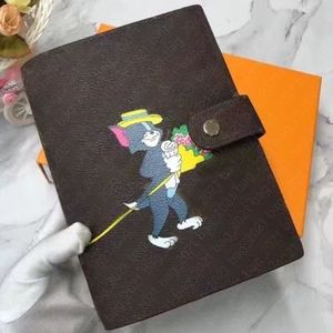 A5 Notebook jedwabne zwierzę zwierzęta duże agenda okładka Uchwyt karty kredytowej z pudełkiem Portfel Designer damski moda brązowy wodoodporne notatki na spotkaniu notatki kalendarz 20004