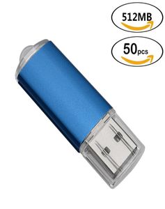 50PCSLOlot 512 MB USB 20 Dysk błyskowy Wysoka prędkość Pamięć Pamięć prostokątny Pióro Pióro pamięci masowa kciuk do laptopa Tablet MacBook M3326041