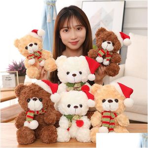 Other Festive Party Supplies Christmas Bear P Toys 23Cm Soft Stuffed Doll Toy For Kids Boys Girls Kawaii Decor Drop Delivery Home G Dhfag