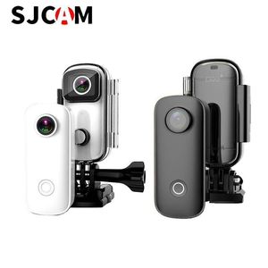 SJCAM C100PLUS / C100 미니 액션 카메라 2K 30FPS H.265 12MP 2.4G WIFI 30M 방수 케이스 스포츠 DV 캠코더 C100PLUS 비디오 카메라