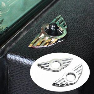 Interiörstillbehör 1st för Mini Cooper Countryman R56 R50 R53 F56 F55 R60 R57 CAR Auto Door Pin Lock Emblem Badge Stickers Body Kit