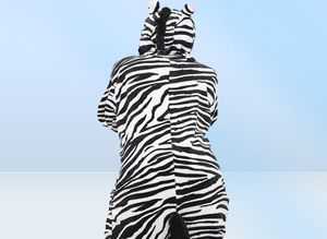 Dopasowanie rodziny stroje chłopiec dziewczyna piżama Zestaw Zebra Pijamas dla kobiet mężczyzn Onesie Anime Anime dla dorosłych zwierząt Cosplay Pajama Kids13610284