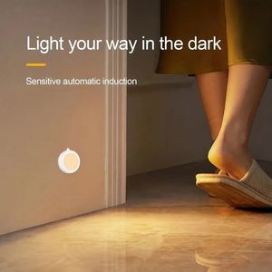 1pc LED Intelligent Human Body Sensing Lamp, Sensing Closet Lights,Porch Stair Light, USB Charging Night Light