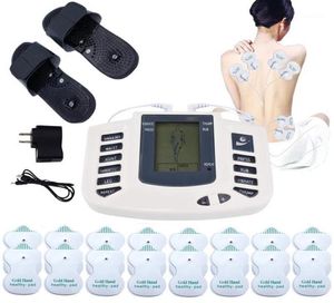 Dezenas de acupuntura ems corpo elétrico estimulador muscular digital terapia massageador pulso costas pescoço chinelo alívio da dor massagem pads13601247