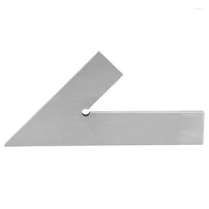 Light Duty 45 Degree Miter Angle Square Wide Base Gauge Measuring Tool Silver For Detecting Weldment Angles