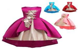 Sukienki dla dzieci Eleganckie sukienki księżniczki Flower Girls Sukienki na imprezę i sukienkę ślubną Summer Ubrania dla dzieci 210 roku 8375218