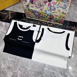 Cropped Top T Shirts Women Knits Tank Top Designer printing Vest Sleeveless Breathable Knitted Pullover Womens Sport Tops