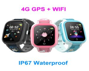 DF71 4G GPS WiFi Children Smart Watch Real Waterproof Touch Screen Kids Titta Sim Card SOS Ring Baby Wristwatch3562813