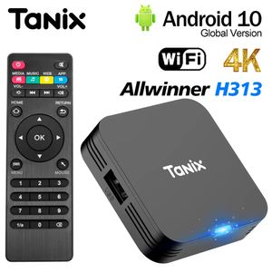 タニックスTX1ミニアンドロイド10スマートテレビボックスオールウィナーH313 2.4G WIFI 4K HD 2GB 16GBセットトップボックスメディアプレーヤー1GB 8GBテレビスティック