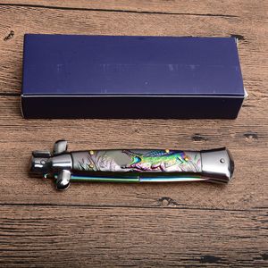Das 11-Zoll-Taschenmesser ACK Knife Godfather Stiletto Mafia mit horizontaler Klappklinge und EDC-Tools